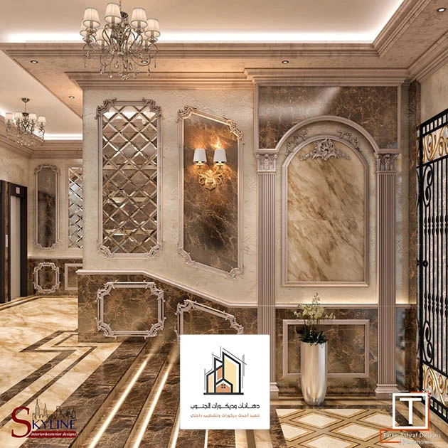 ديكور مداخل رخام ابها