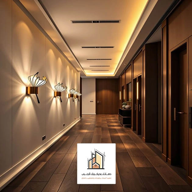 ديكور مداخل مع اضاءة الجنوب