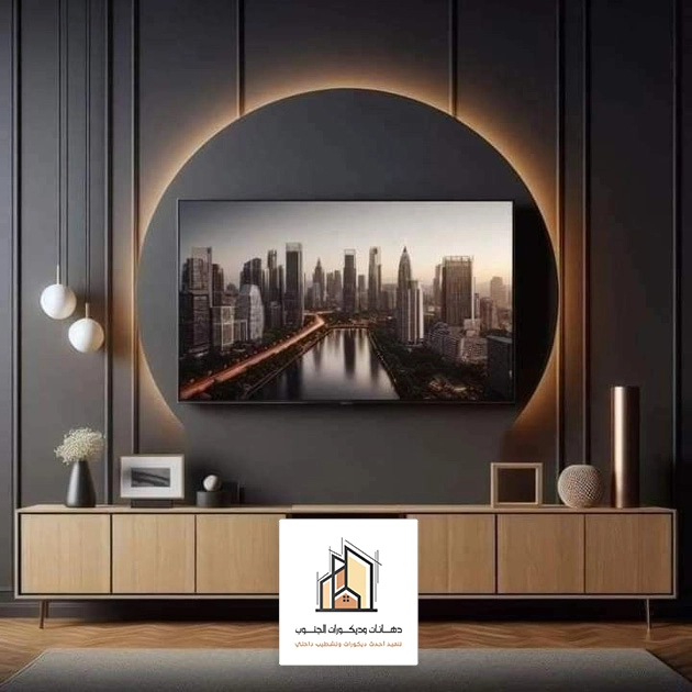 ديكور شاشة غرف نوم ابها