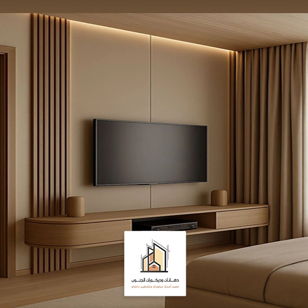 ديكور تلفزيون خشب ابها